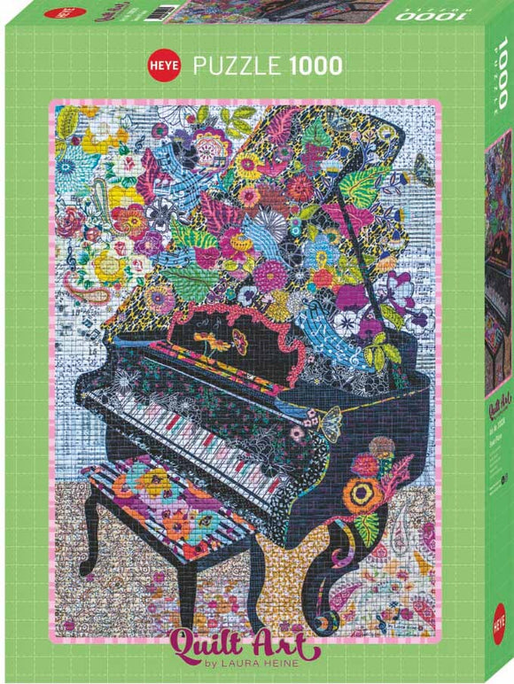 Heye 1000pc Jigsaw Puzzle Quilt Art Sewn Piano