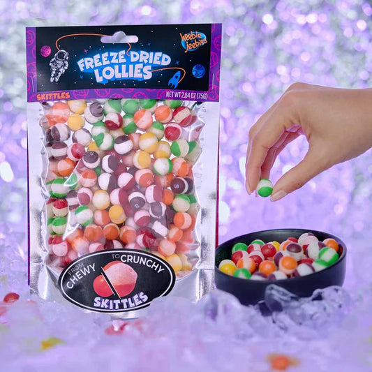 Heebie Jeebies Freeze Dried Lollies Skittles 75g