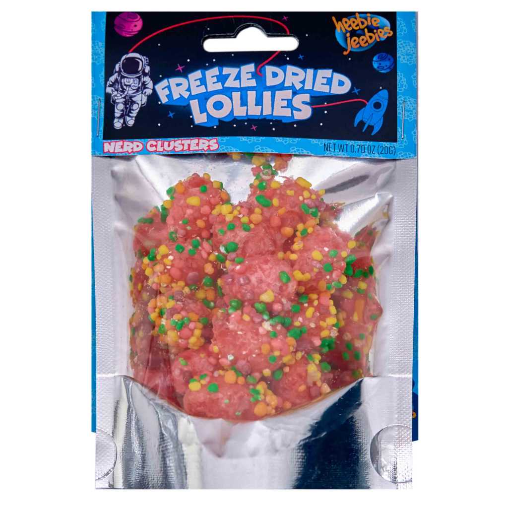 Heebie Jeebies Mini Freeze Dried Lollies Crunchy Clusters 20g