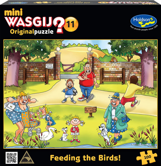 Wasgij? 100pc Original Mini Jigsaw Puzzle #11 Feeding the Birds