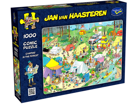 Jan Van Haasteren 1000pc Jigsaw Puzzle Camping in the Forest
