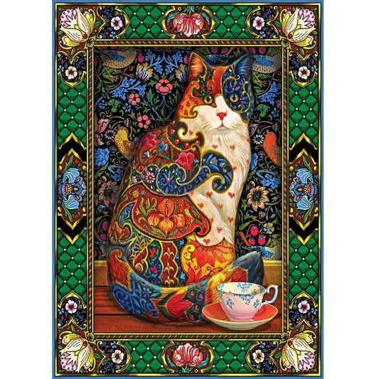 Holdson 1000pc Jigsaw Puzzle Cat Fanciers Painted Cat