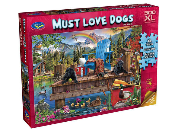 Holdson 500 XL Puzzle Must Love Dogs - Dock Dogs