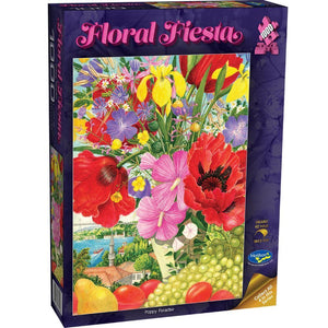 Holdson Floral Fiesta 1000pc Jigsaw PuzzlePoppy Paradise