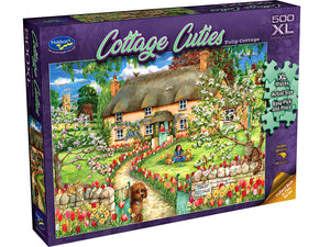 Holdson 500pc XL Jigsaw Puzzle Tulip Cottage