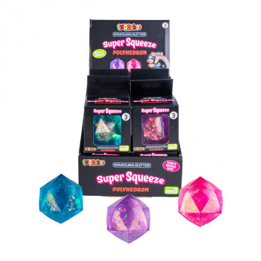 Smooshos Glitter Super Squeeze Polyhedron