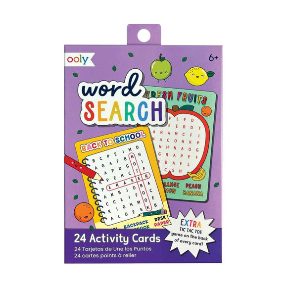 Ooly Activity Cards Word Search