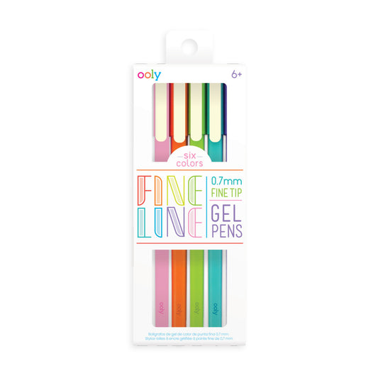 Ooly Fine Line Gel Pens Set Of 6