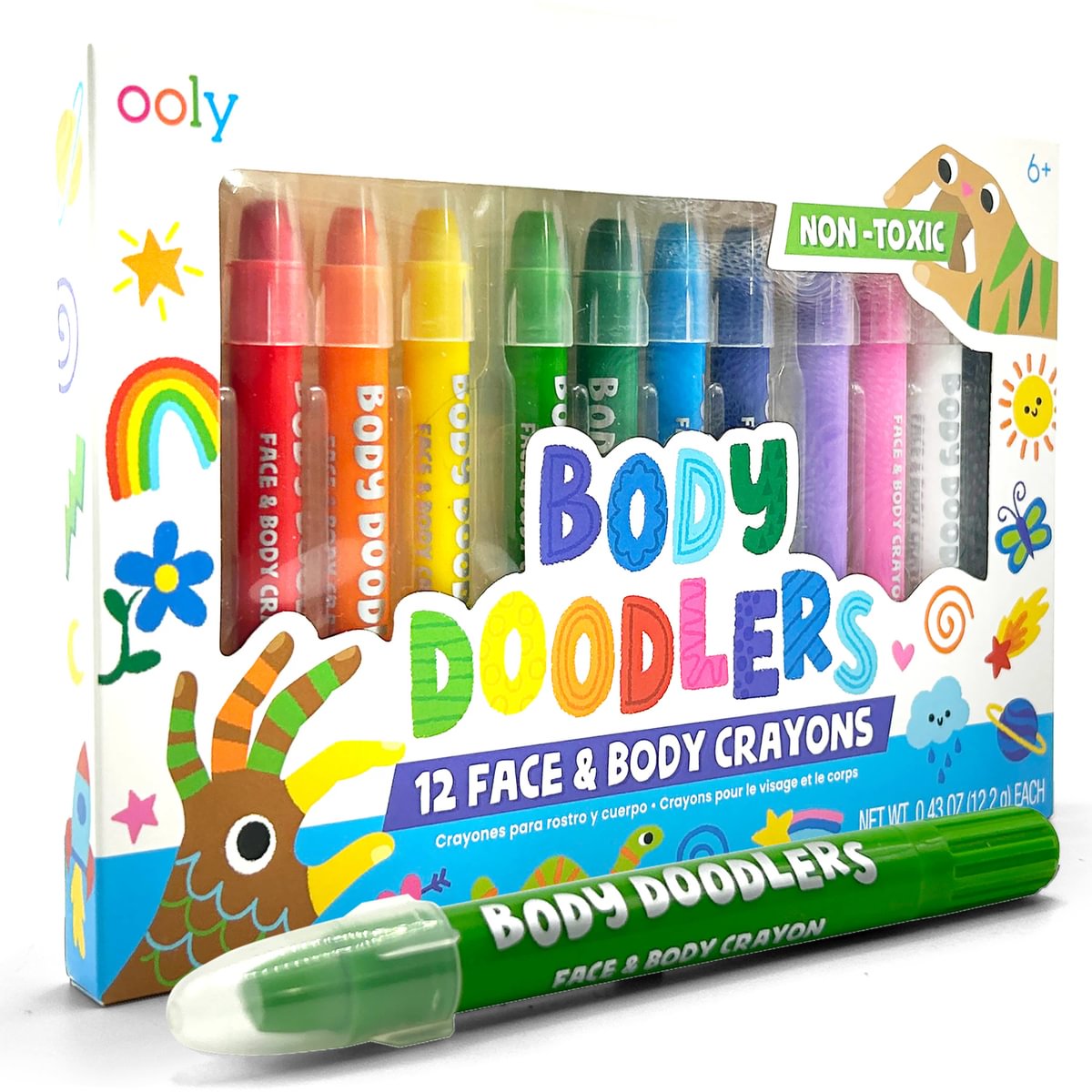 Ooly Body Doodlers Body Crayons