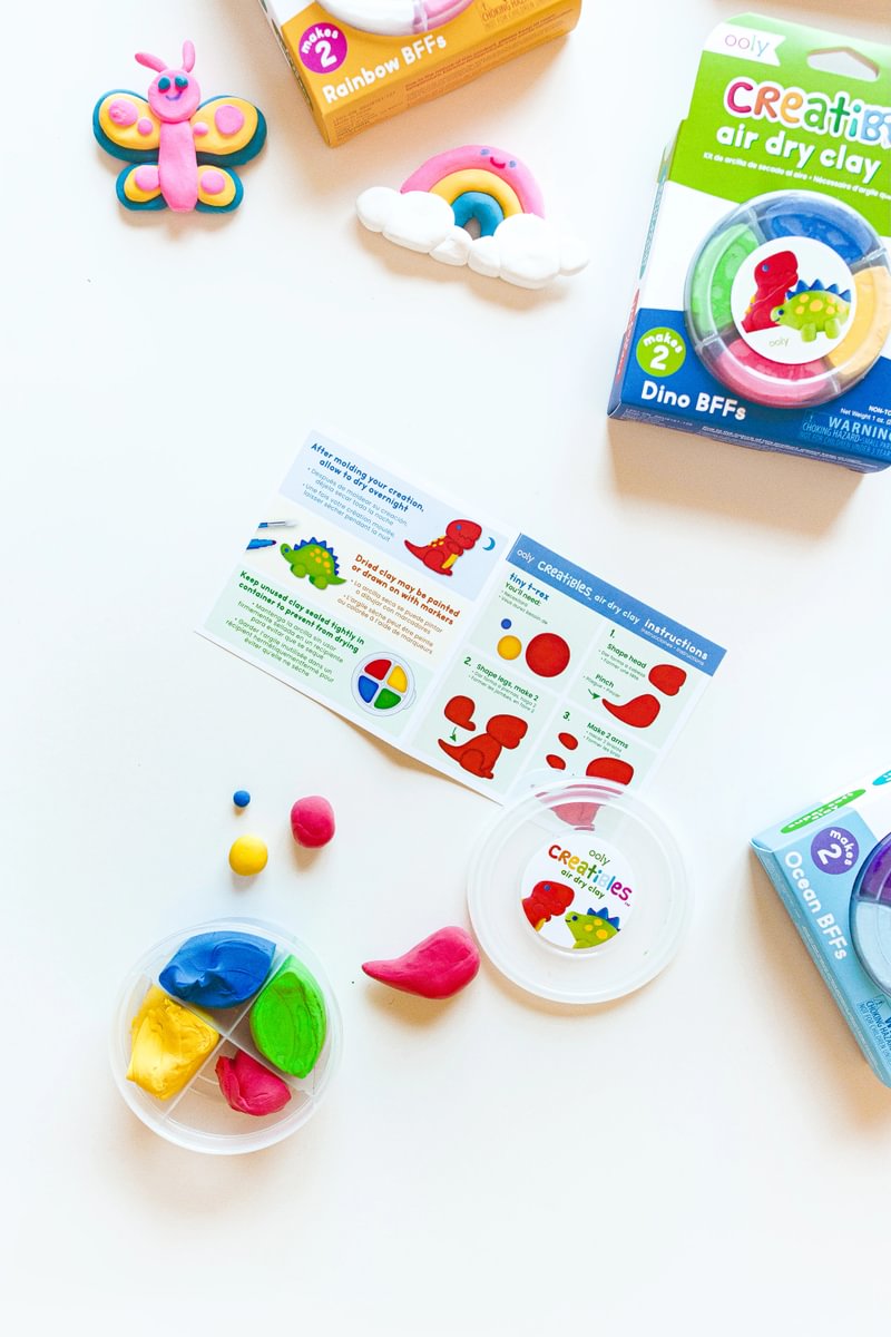Ooly Creatibles Air Dry Clay Dino BFFs