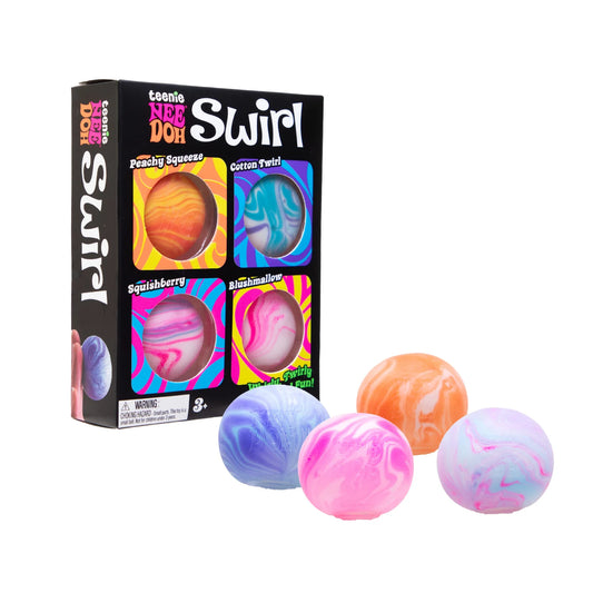 NeeDoh Teenie Multi-Pack Swirl Squeezy Balls