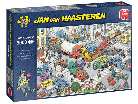 Jan Van Haasteren 3000pc Jigsaw Puzzle Traffic Chaos