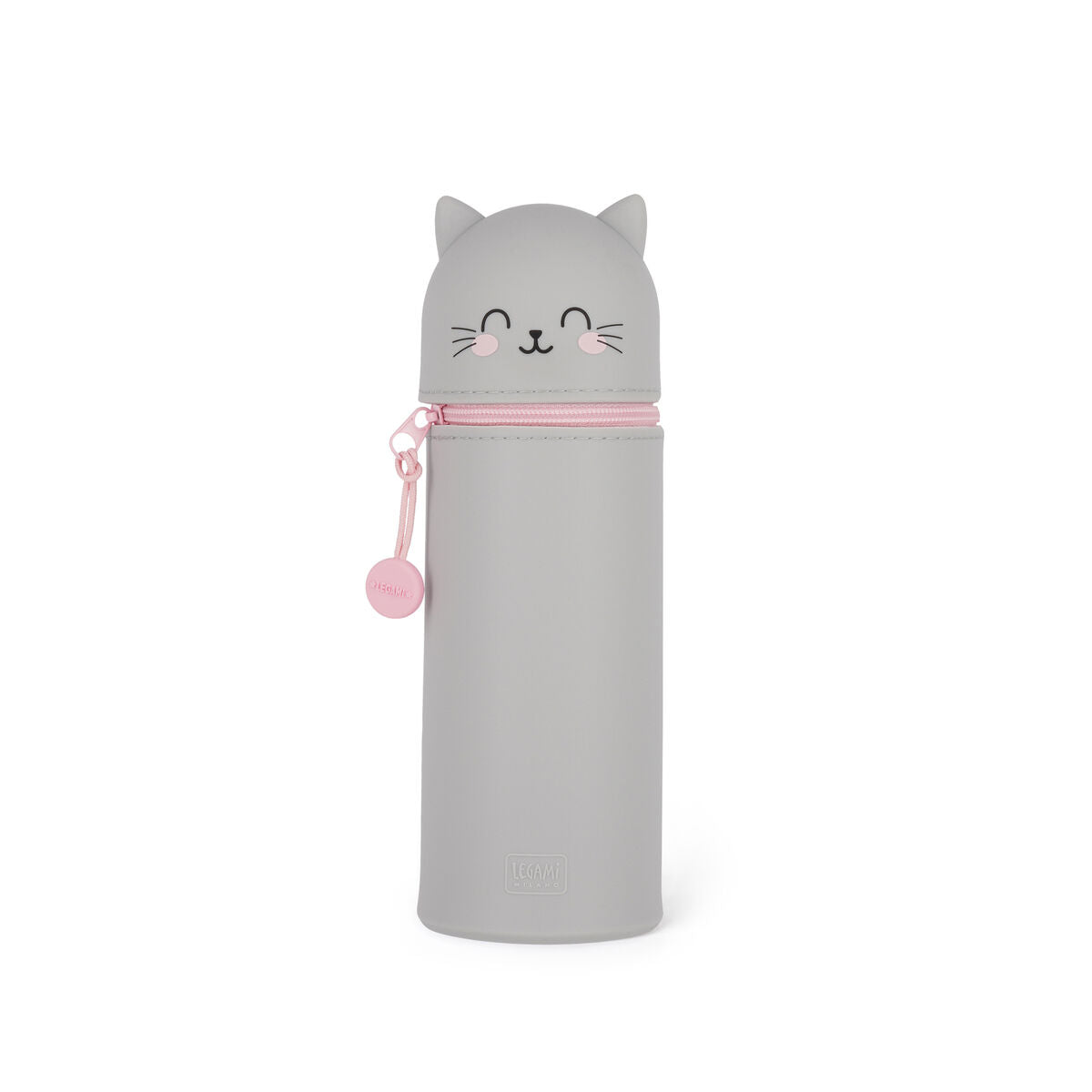 Legami Kawaii 2 in 1 Soft Silicone Pencil Case - Kitty