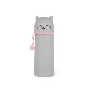 Legami Kawaii 2 in 1 Soft Silicone Pencil Case - Kitty