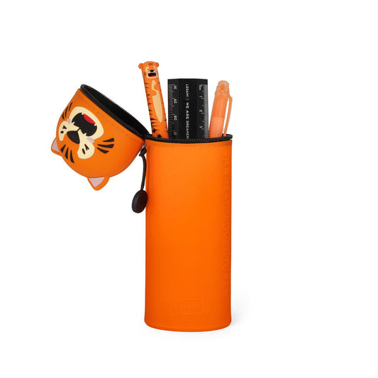 Legami Kawaii 2 in 1 Soft Silicone Pencil Case - Tiger