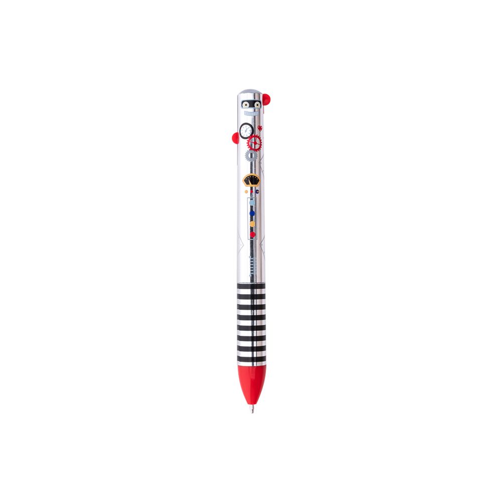 Legami Click And Clack Two Colour Ballpoint Pen Robot