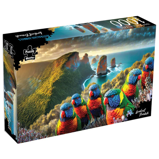 Puzzle Master 1000pc Jigsaw Puzzle Lorikeet Friends