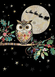 Card Christmas Bug Art Christmas Owl