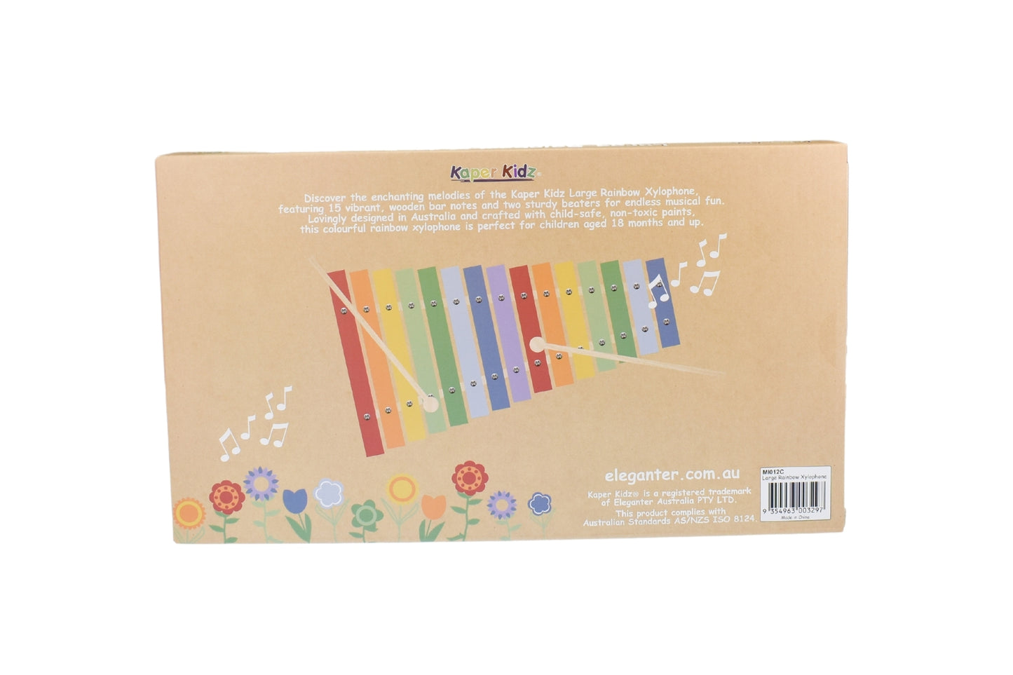 Kaper Kidz Large Rainbow Xylophone 15 Tones