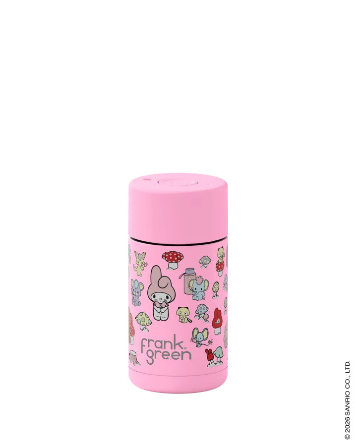 Frank Green 12oz Reusable Cup with Push Button Lid Hello Kitty and Friends My Melody
