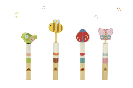 Kaper Kidz Wooden Spring Animals Slide Whistle