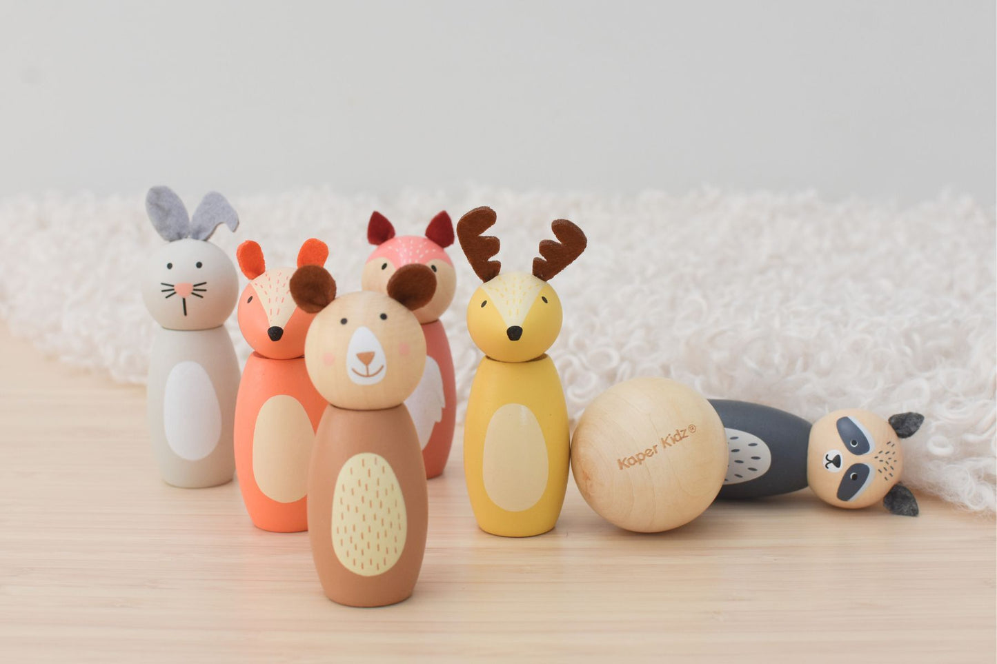 Kaper Kids Wooden Forest Animal Skittles