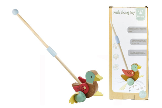Kaper Kidz Wooden Goose or Duck Push Along