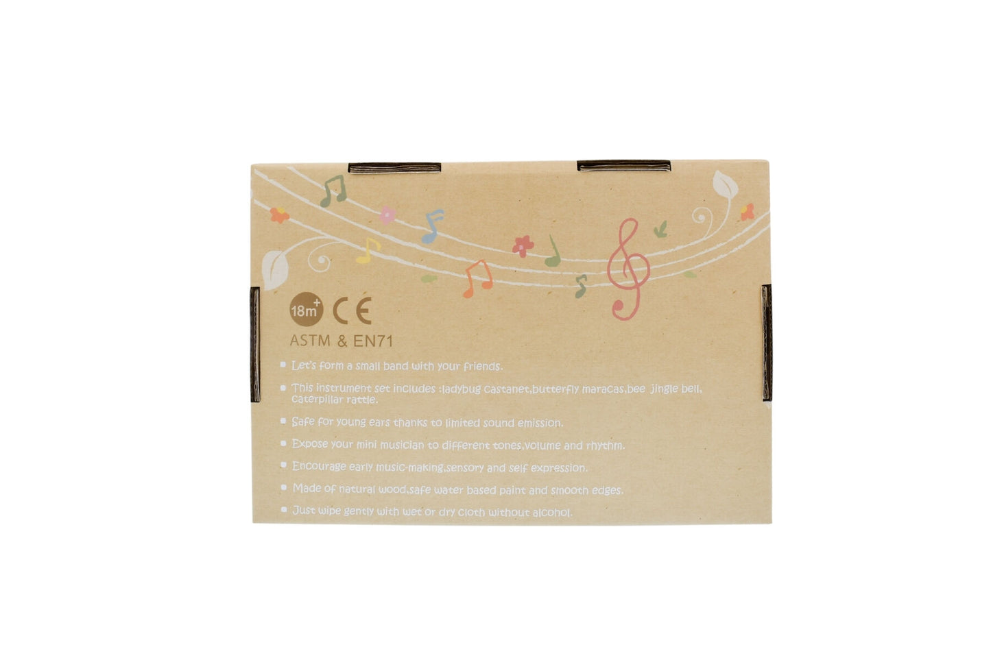 Kaper Kidz Wooden Spring Insect Music 4pc Set