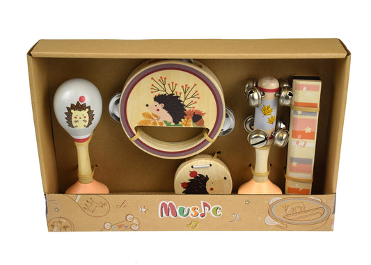 Calm & Breezy Wooden Woodland 5pcs Musical Set