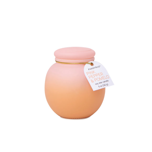 Pink Pepper & Pomelo Ombre Glass Candle