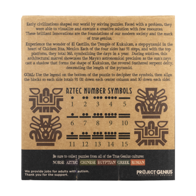 True Genius El Castillo Pyramid Brainteaser