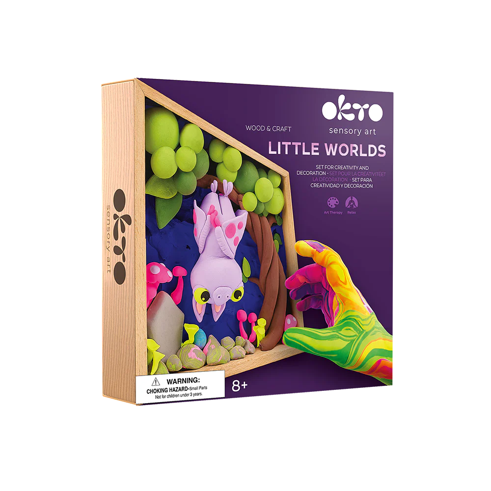 Okto Sensory Art Wood and Craft Little Worlds Bat