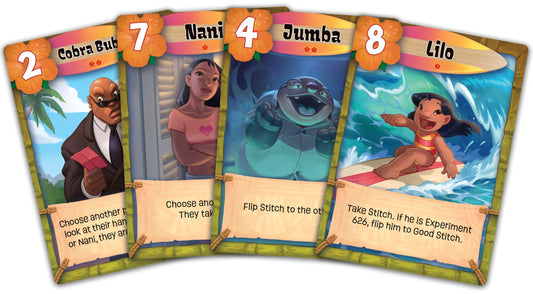 Box cover of Disney Stitch: The Fix for 626 featuring Stitch, Lilo & friends, with plush bag, cards, tokens and game components displayed