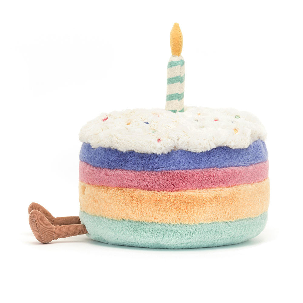 Jellycat Plush Amuseables Rainbow Birthday Cake
