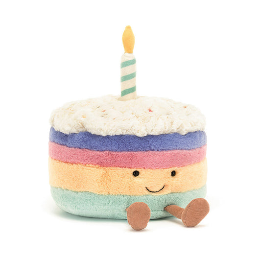 Jellycat Plush Amuseables Rainbow Birthday Cake