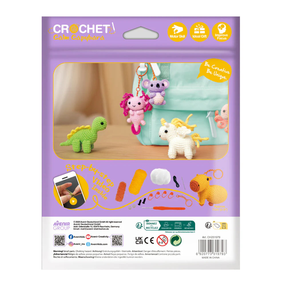 Avenir Crochet Keychain Calm Capybara