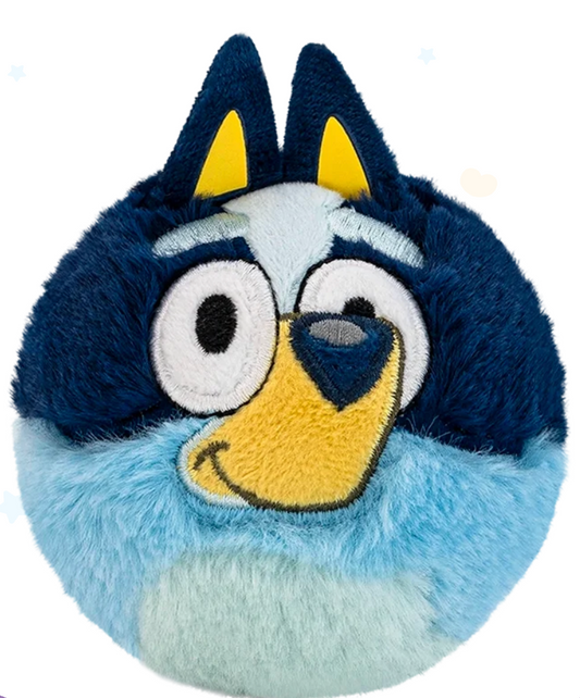 Bluey Beanie Bouncer 10 cm plush toy by TY – soft Blue Heeler character ball for children aged 3 +.