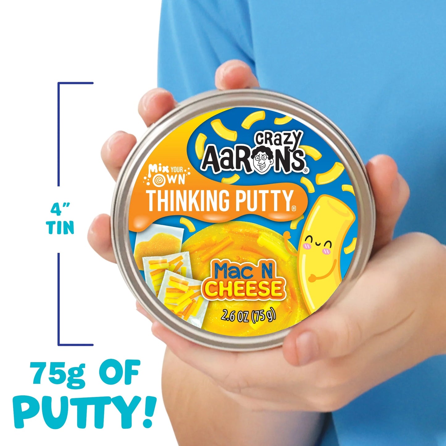 Crazy Aaron's Thinking Putty Mix Your Own Mac N Cheese