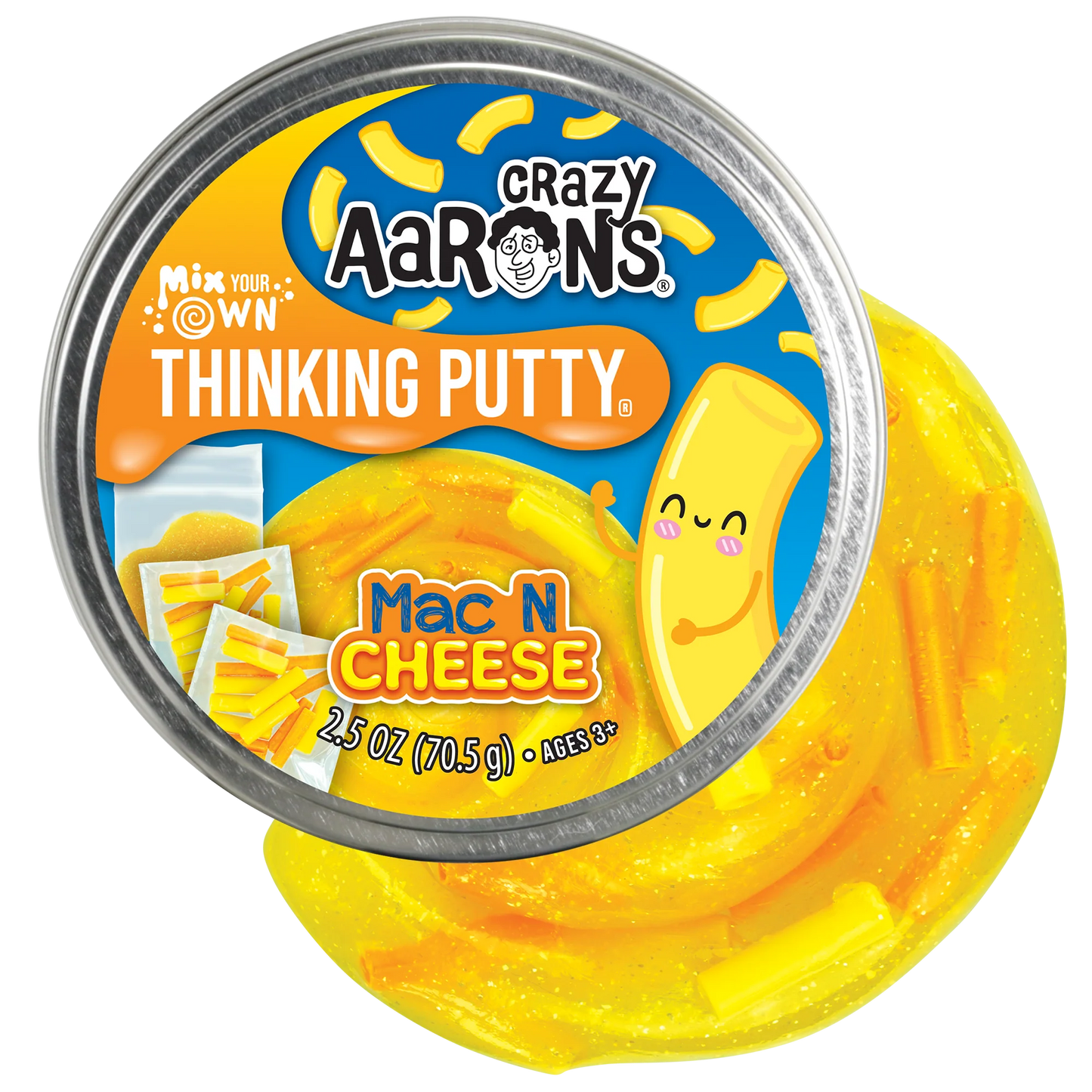 Crazy Aaron's Thinking Putty Mix Your Own Mac N Cheese