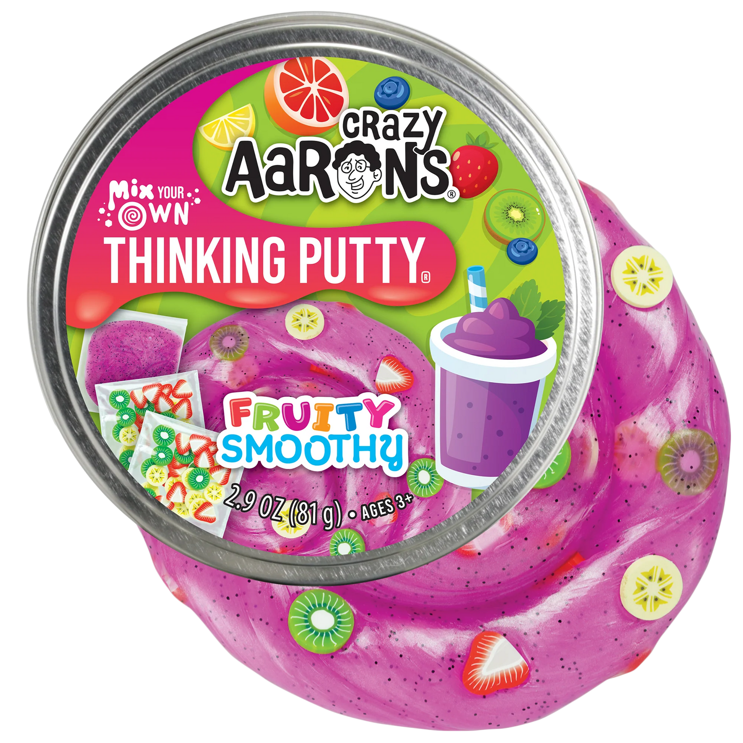 Crazy Aaron's Thinking Putty Mix Your Own Fruity Smoothy