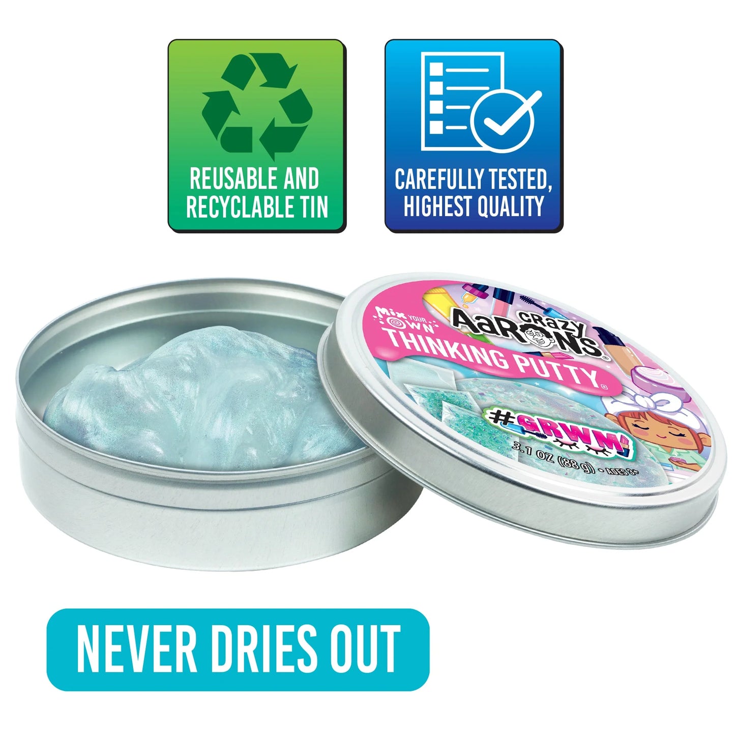 Crazy Aaron's Thinking Putty Mix Your Own #GRWM