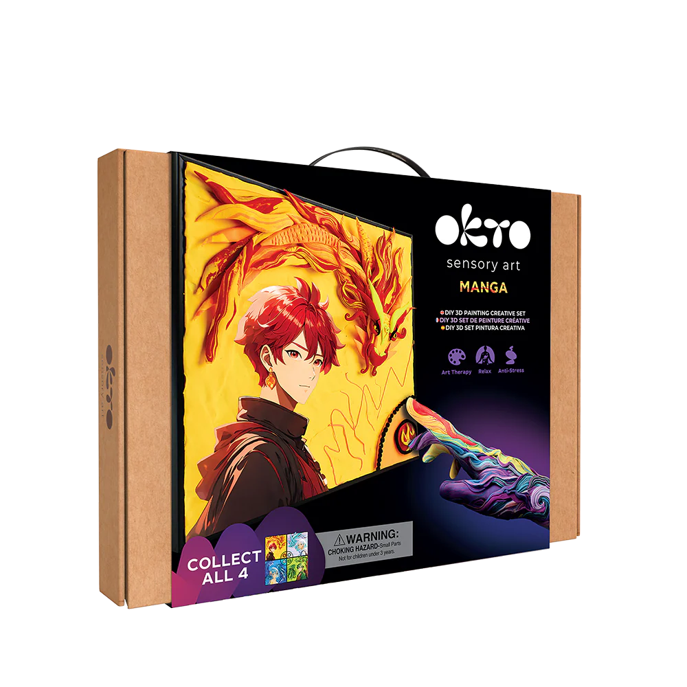 Okto Sensory Art DIY 3D Painting Manga Fire