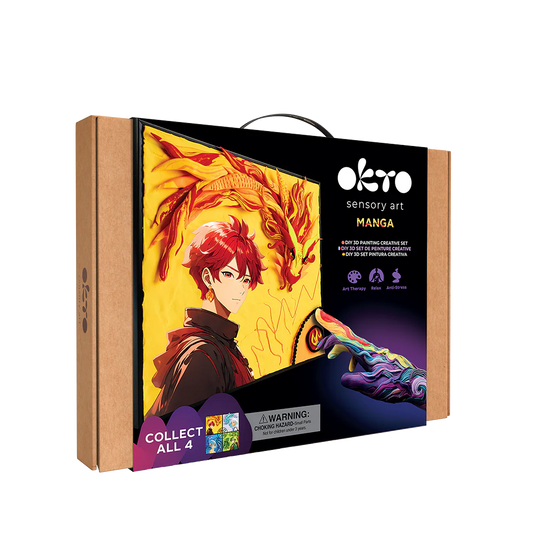 Okto Sensory Art DIY 3D Painting Manga Fire
