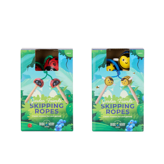 Discovery Zone Wooden Skipping Rope Garden Animals