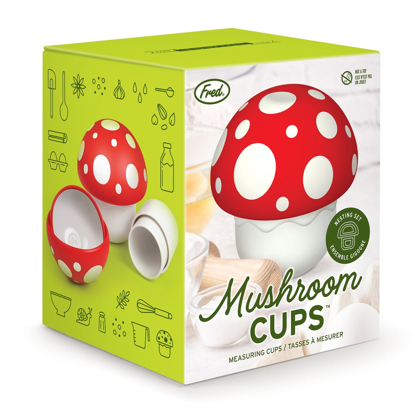 Fred Mushroom Measuring Cups