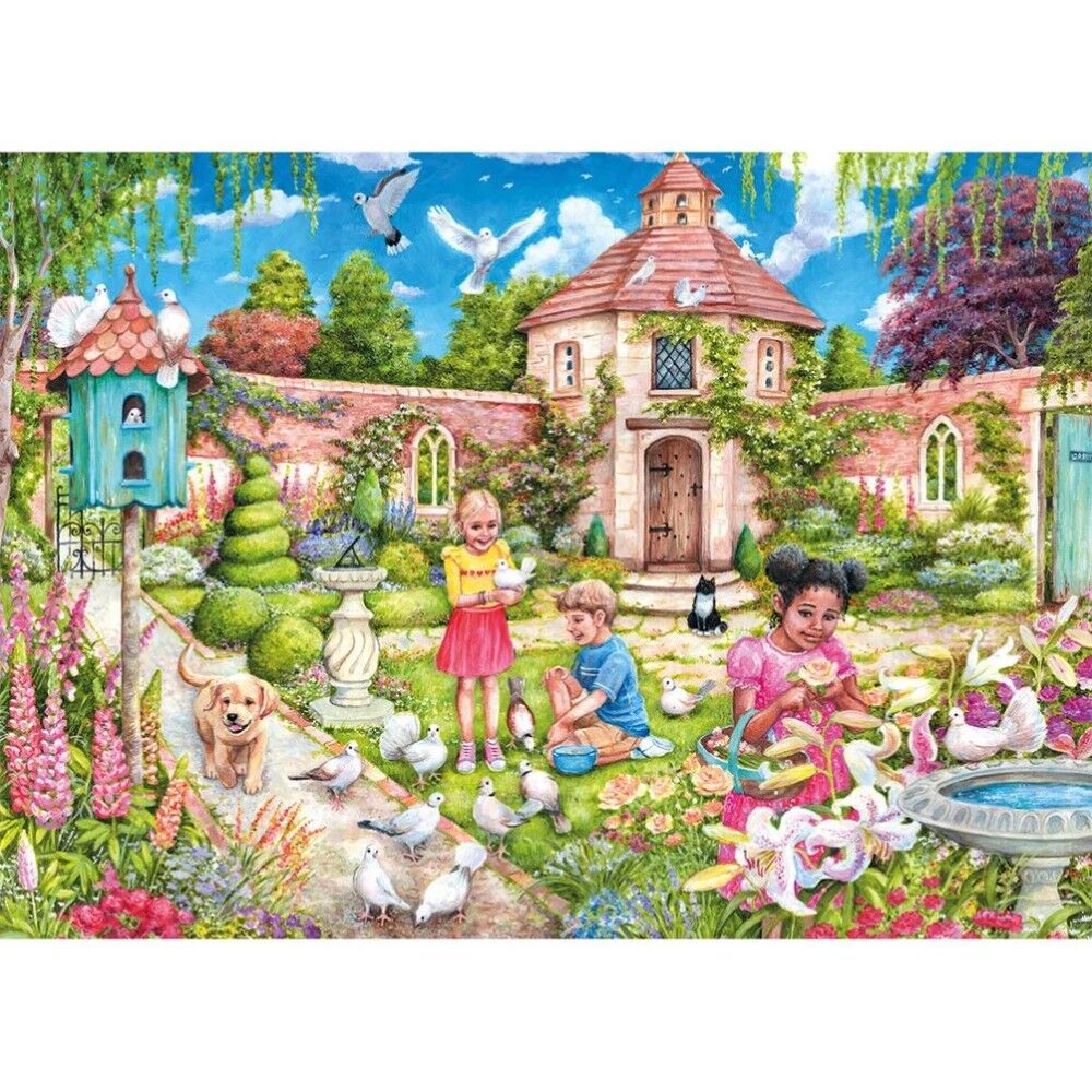 Gibsons 1000pc Jigsaw Puzzle The Dovecote puzzle poster against a white background