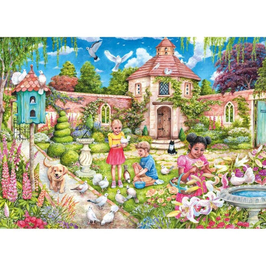 Gibsons 1000pc Jigsaw Puzzle The Dovecote puzzle poster against a white background