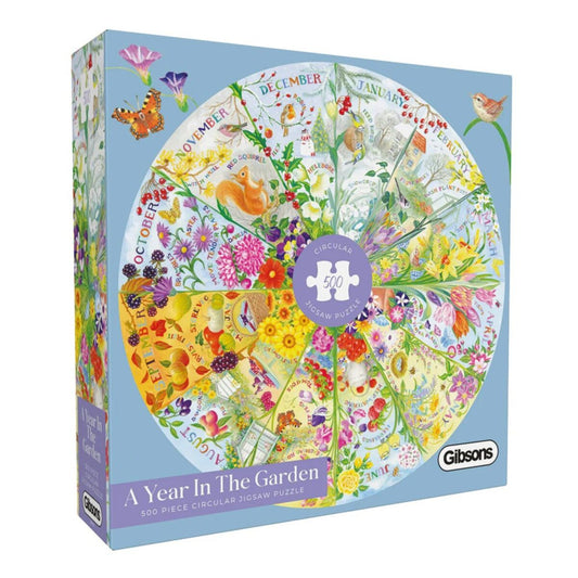Gibsons 500pc Jigsaw Puzzle Year in the Garden