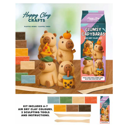 Gift Republic Capybara Air Dry Clay Kit
