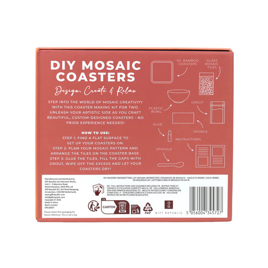 Gift Republic DIY Mosaic Coasters